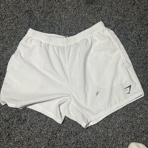 Gymshark White Athletic Men Shorts